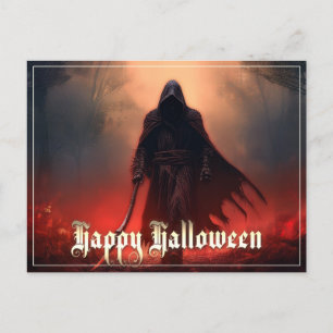 Postal Festiva A la sombra de la Parca - Halloween