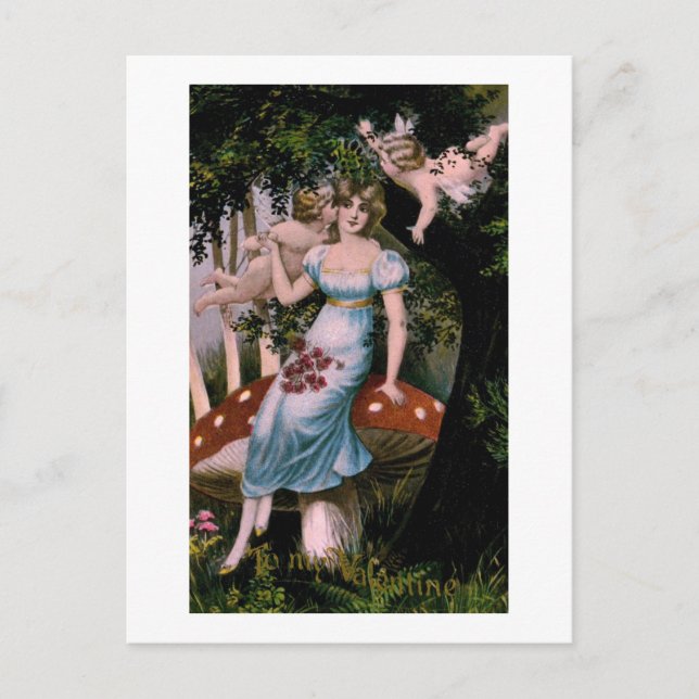 Postal Festiva A mi cosecha de San Valentín 1914 (Anverso)