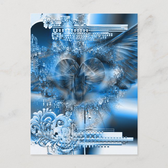 Postal Festiva A través del corazón (edición Navidades) (Anverso)