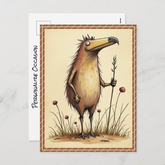 Postal Festiva A veces no sabes dónde terminarás tu viaje (Anverso / Reverso)