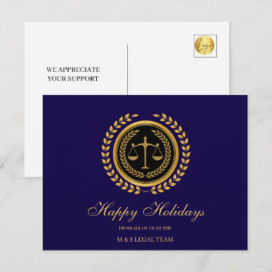 Postal Festiva Abogado Elegante