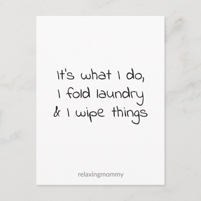 Postal Festiva About the momlife, funny quote kaart (Anverso)