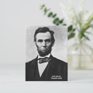 Postal Festiva Abraham Lincoln - Con Malice hacia Ninguno