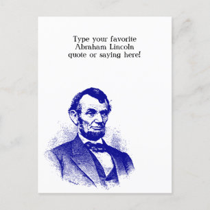 Postal Festiva Abraham Lincoln President & you personalize the PC