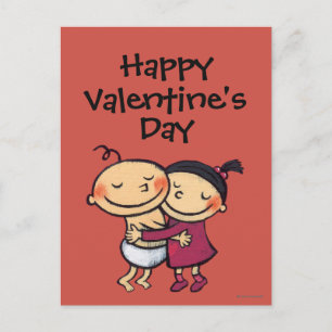 Postal Festiva Abrazo de los mejores amigos