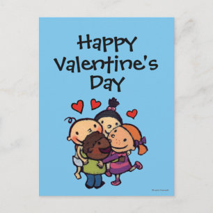 Postal Festiva Abrazo del grupo de Leslie Patricelli con los