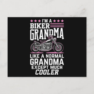Postal Festiva Abuela ciclista - Abuela motociclista - Abuela Bik