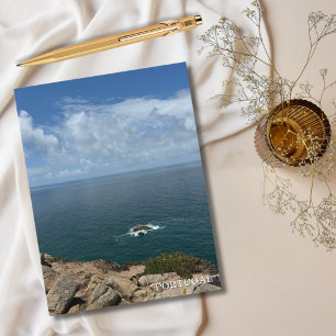 Postal Festiva Acantilados del Océano Azul, Portugal Fotografía, 