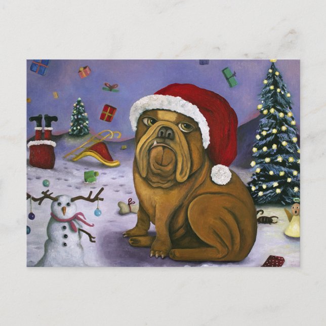 Postal Festiva Accidente de navidades (Anverso)