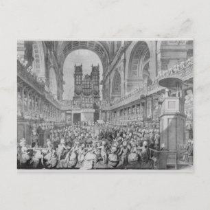 Postal Festiva Acción de gracias en San Pablo para George III