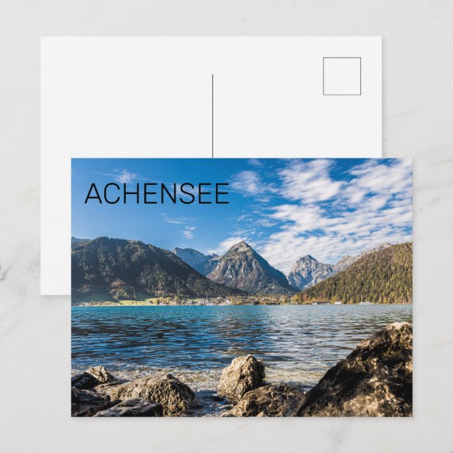 Postal Festiva Achensee Tirol Retro Austria Holiday Souvenir (Anverso / Reverso)