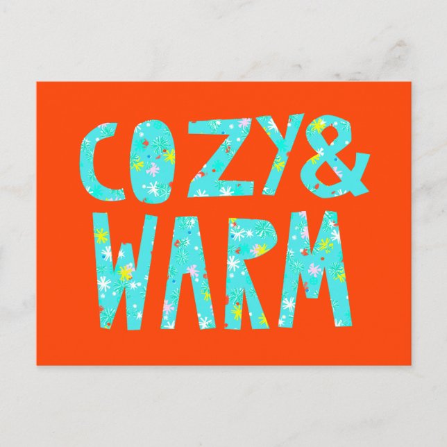 Postal Festiva Acogedor y Cálido (Anverso)