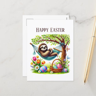 Postal Festiva Adición de mensaje de Cute Happy Easter