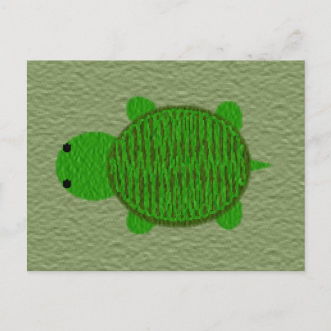 Postal Festiva Adorable Yarn Textured Turte (Anverso)