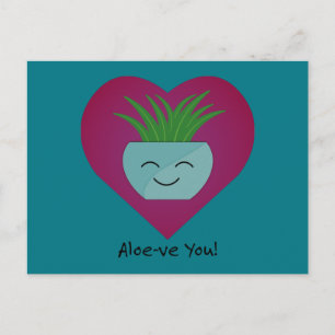Postal Festiva Adorablemente Divertido Aloeve You  Aloe