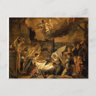 Postal Festiva Adoración de los Navidades del Bella Artes de Past