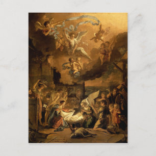Postal Festiva Adoración de los Navidades del Bella Artes de Past