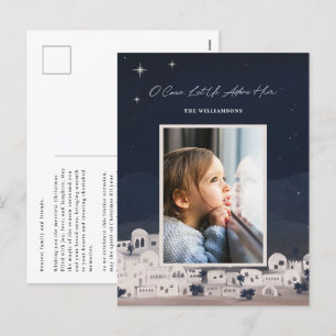 Postal Festiva Adorémosle a Bethlehem Navidades religiosos