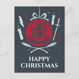 Postal Festiva Adorno Navideño Gráfico de GRYFFINDOR™