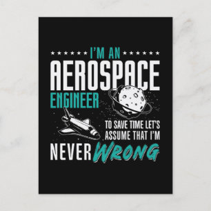 Postal Festiva Aerospace Soy Ingeniero Aeroespacial