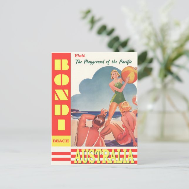 Postal Festiva Afiche de Australia (Anverso de pie)