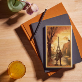 Postal Festiva Afiche de viajes, Romance en el personalizable de 