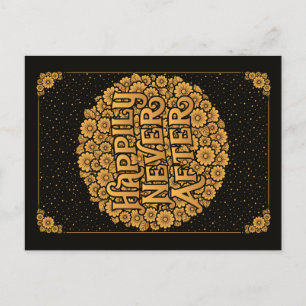 Postal Festiva Afortunadamente Nunca Después De La Postcard