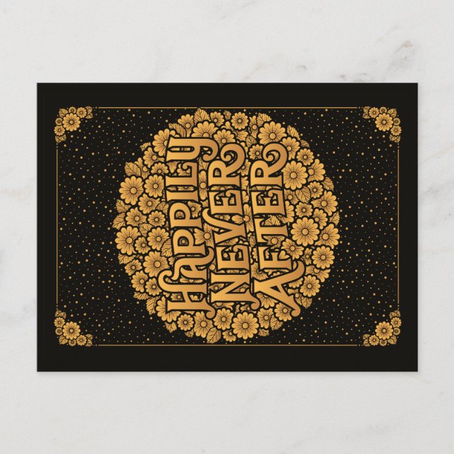 Postal Festiva Afortunadamente Nunca Después De La Postcard (Anverso)