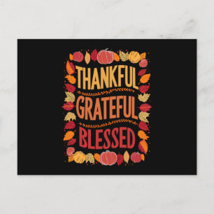 Postal Festiva Agradecimiento Agradecimiento Bienvenida Acción de