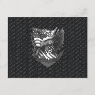 Postal Festiva Agradecimiento Militar Patriótico Gracias Veterano