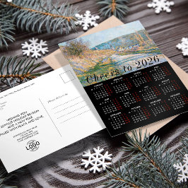 Postal Festiva Agregar calendario de pintura con logotipos de art