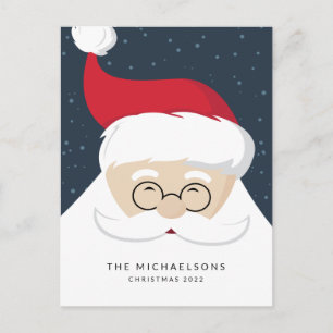 Postal Festiva AGREGAR TU FOTO Ho Ho Ho Santa Claus