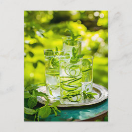 Postal Festiva Agua de menta de pepino - Bebida fresca