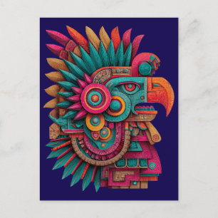 Postal Festiva Águila del Quinto Sol