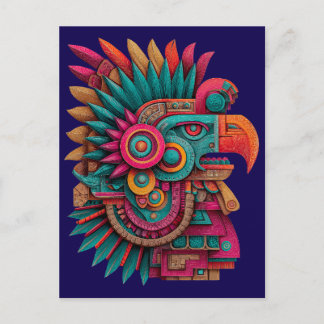 Postal Festiva Águila del Quinto Sol