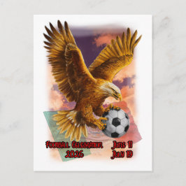 Postal Festiva Águila dorada trae la pelota para el evento 2026 e