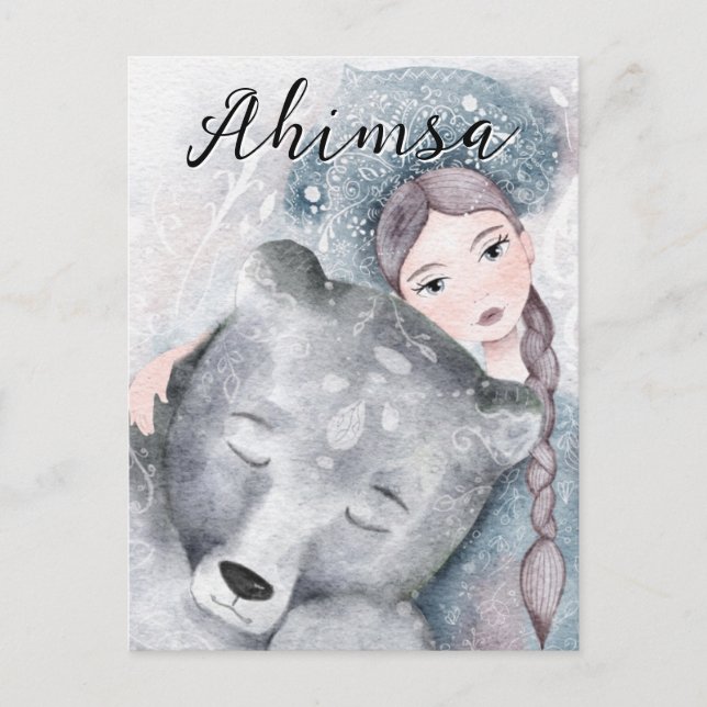 Postal Festiva Ahimsa (Anverso)