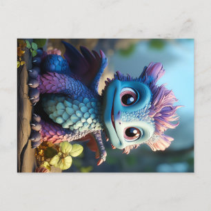Postal Festiva Aiden, un dragón caprichoso