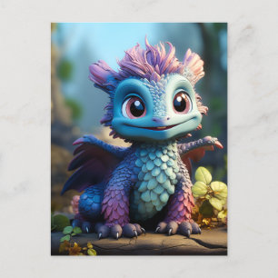 Postal Festiva Aiden, un dragón caprichoso