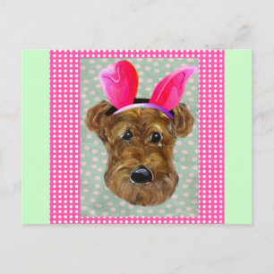 POSTAL FESTIVA AIREDALE DE PASCUA