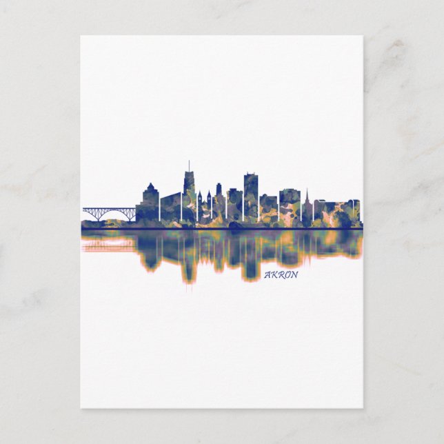 Postal Festiva Akron Skyline (Anverso)