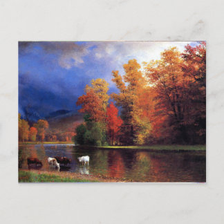 Postal Festiva Albert Bierstadt - On the Saco