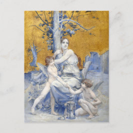 Postal Festiva Alegoría del tiempo (1896) por Luc-Olivier Merson