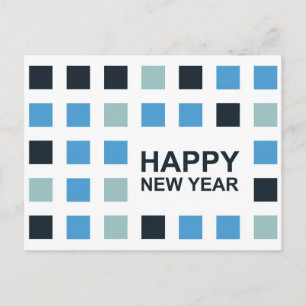 Postal Festiva alegres plazas mod de año nuevo