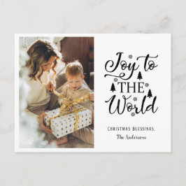 Postal Festiva Alegría a los amados Navidades del mundo Carol One