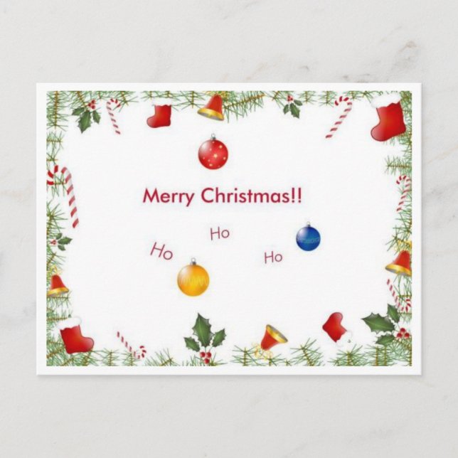 Postal Festiva Alegría de fiesta (Anverso)