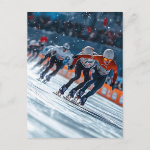 Postal Festiva Alegría de las Fiestas Navideñas de las Olimpiadas