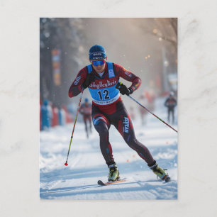 Postal Festiva Alegría de las Fiestas Navideñas de las Olimpiadas