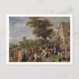 Postal Festiva Alegría de los campesinos, c.1650 (aceite en lona)