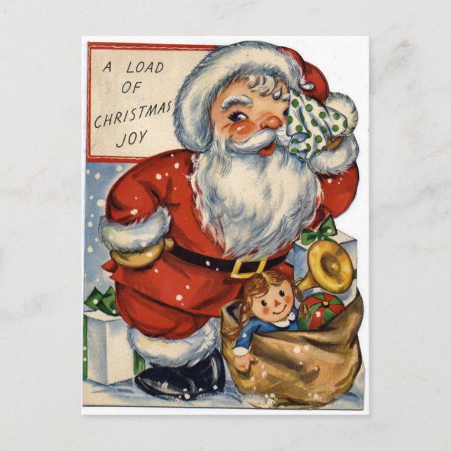 Postal Festiva Alegría de los navidades (Anverso)